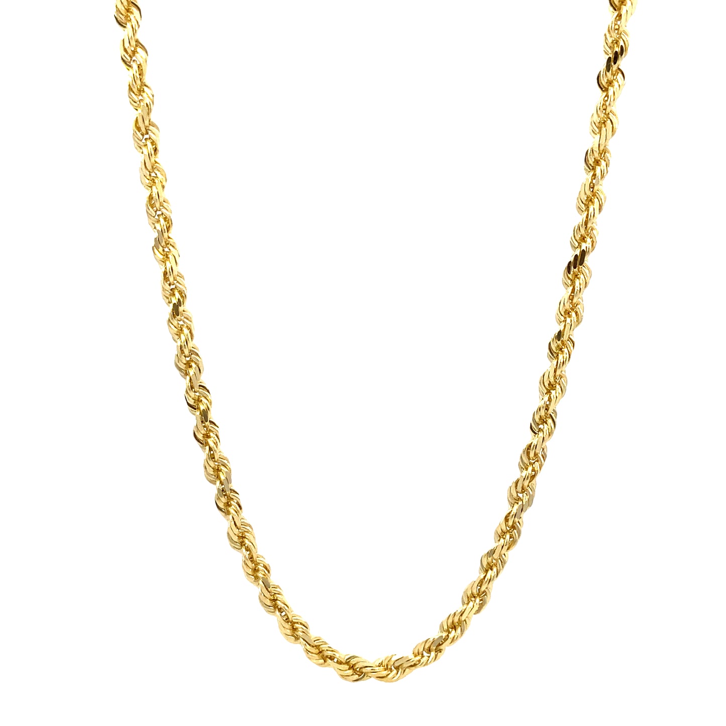 14K Gold Solid Rope Chain | Luby Gold Collection | Luby