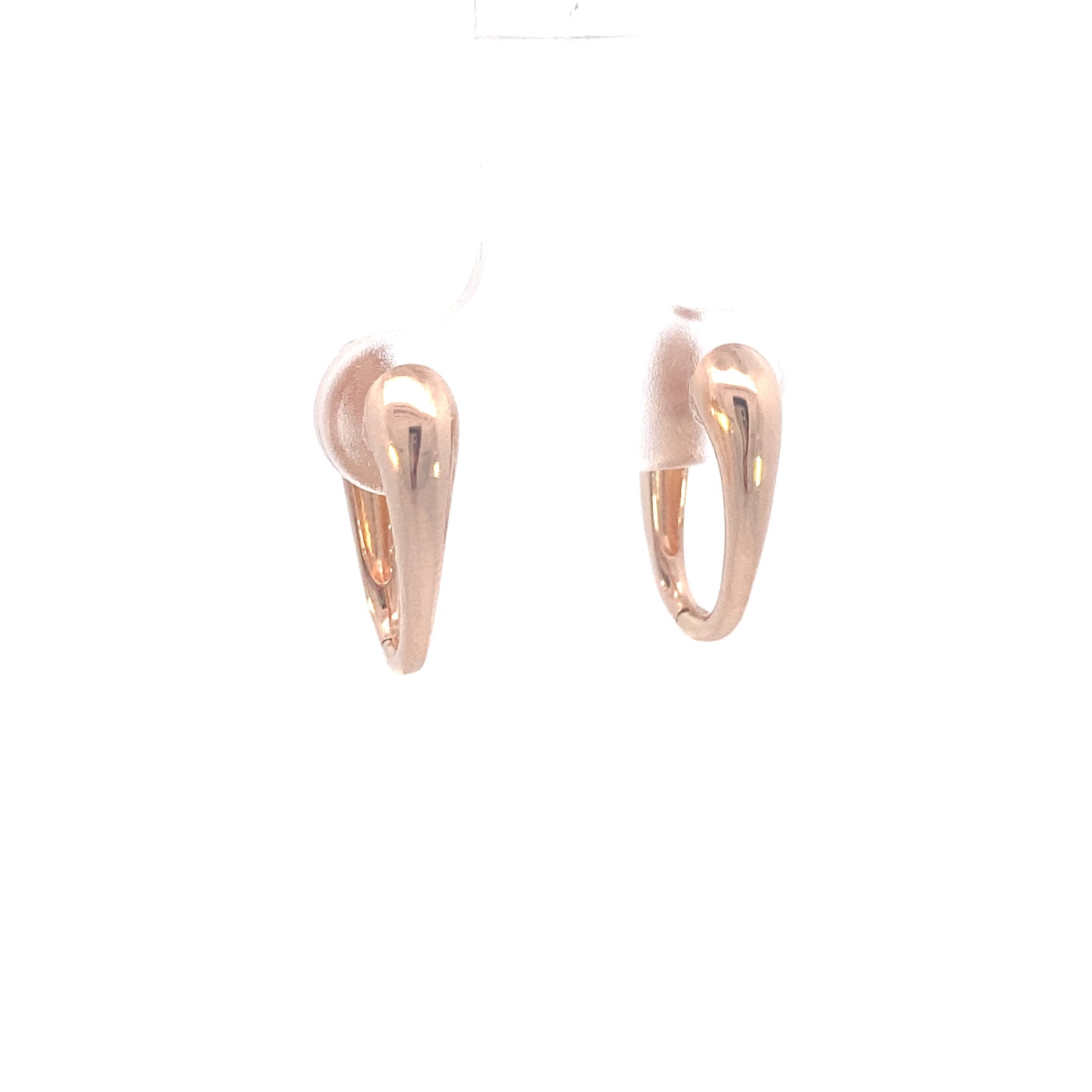 14K Gold Rose Inverted Teardrop Earring | Luby Gold Collection | Luby