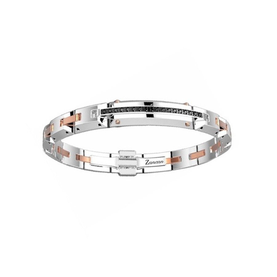 Square Link and Onix line with Rose Gold Plated | Zancan | Luby
