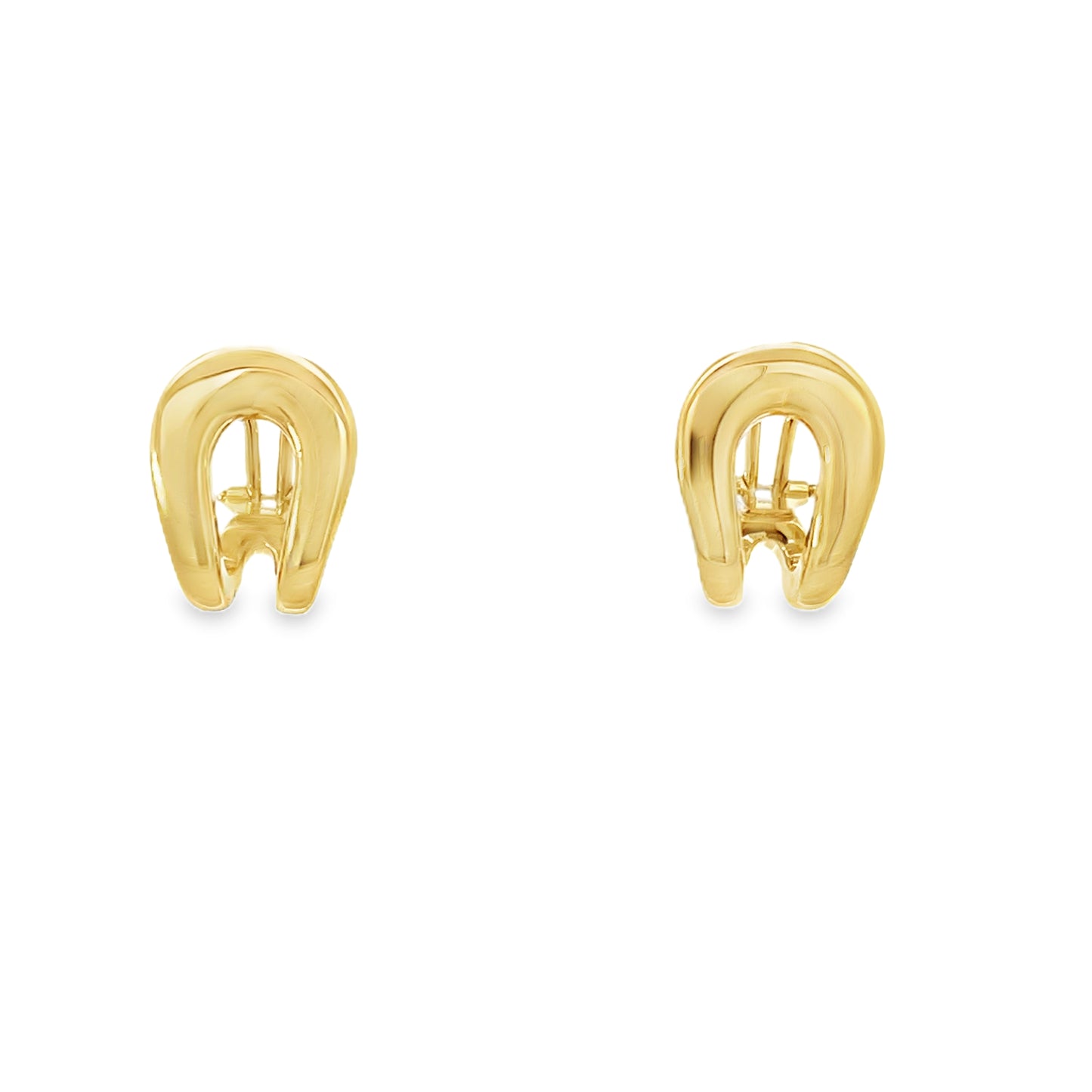 14K Gold U Bold Shape Earrings | Luby Gold Collection | Luby