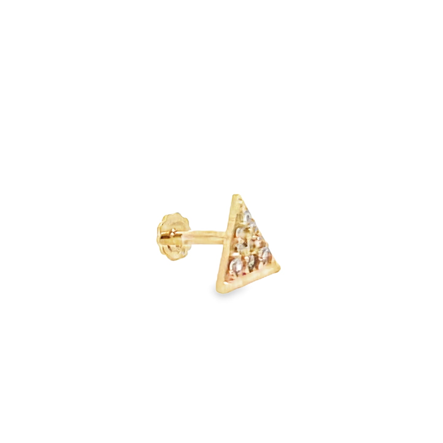 14K Pave Triangle Piercing | Luby Gold Collection | Luby