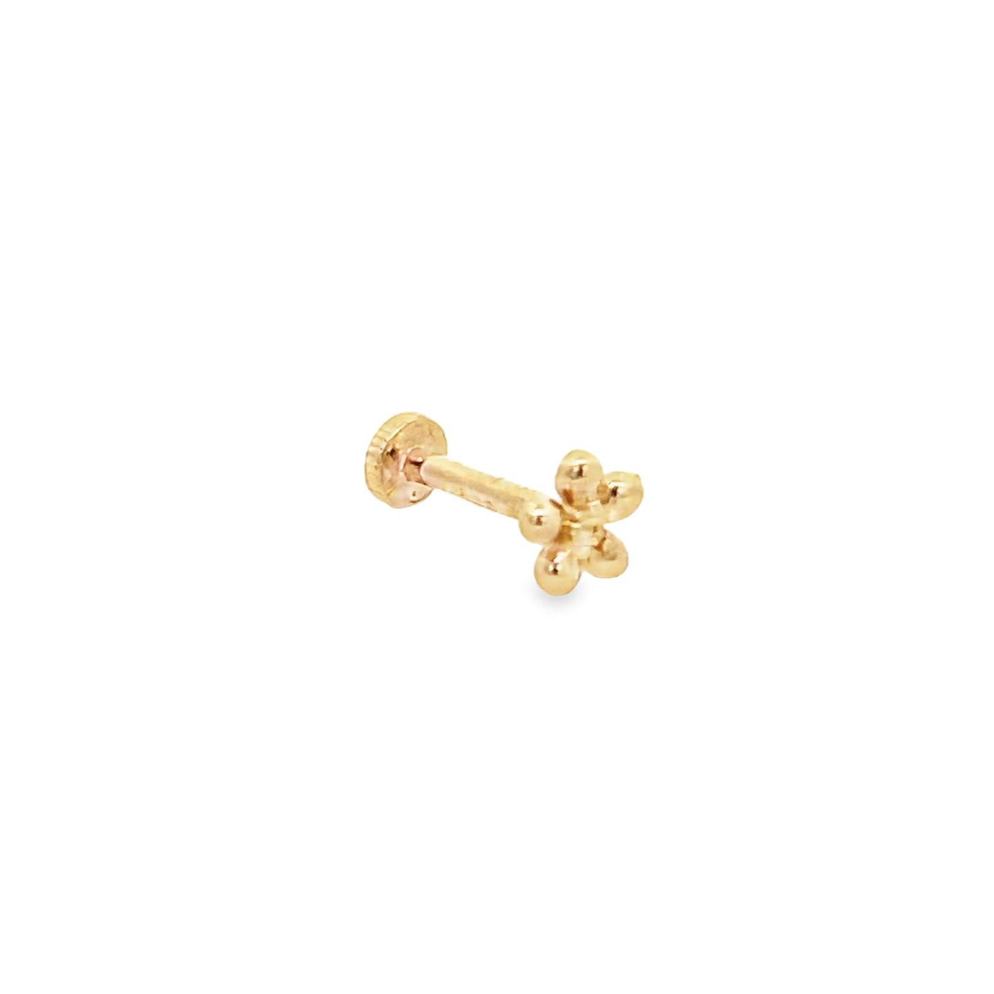 14K Gold Mini Bold Flower Piercing | Luby Gold Collection | Luby