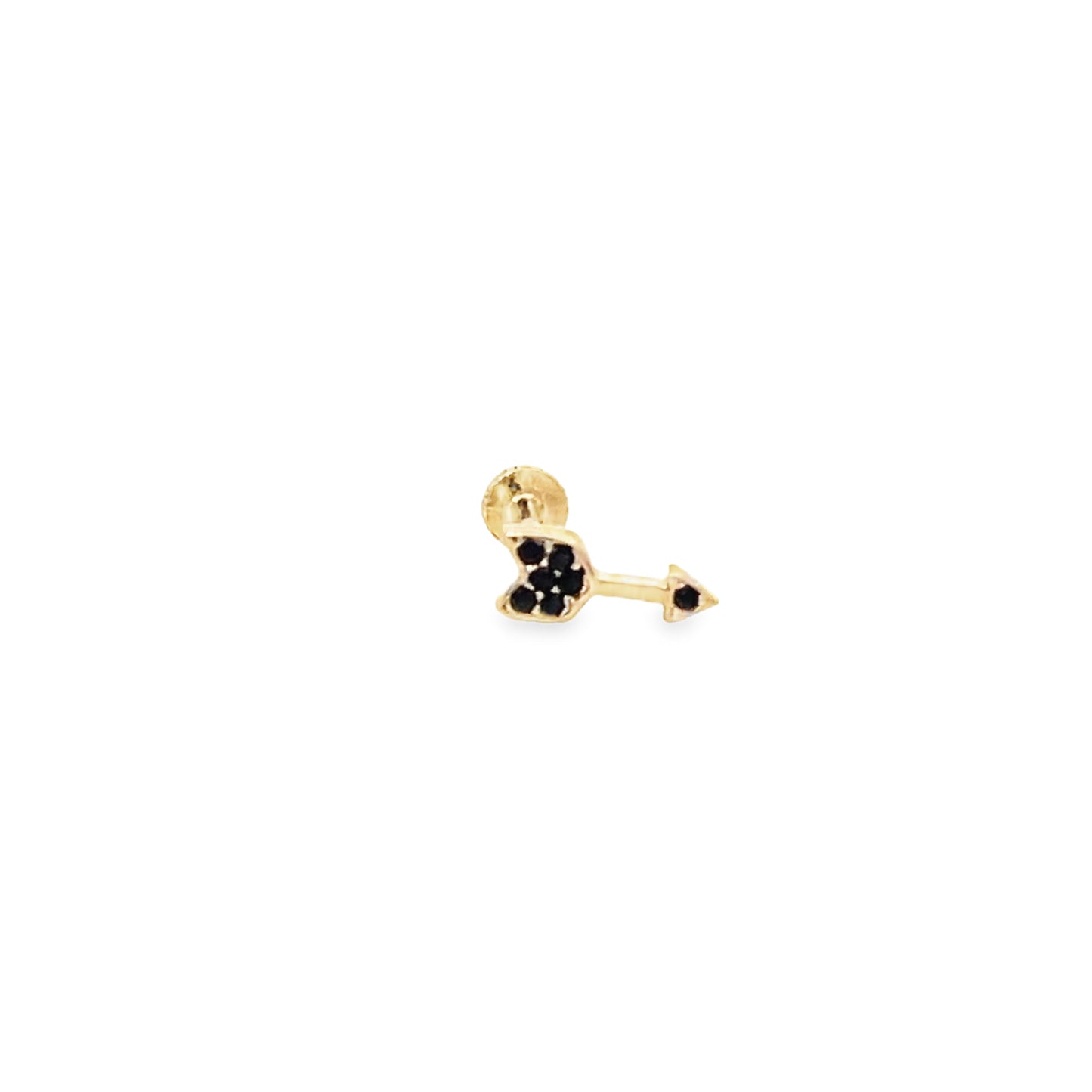 14K Gold Black Arrow CZ | Luby Gold Collection | Luby
