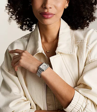 Raquel Sun Moon Multifunction Stainless Steel Watch