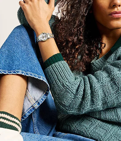 Gilmore Three-Hand Two-Tone Stainless Steel Watch | Fossil | Luby