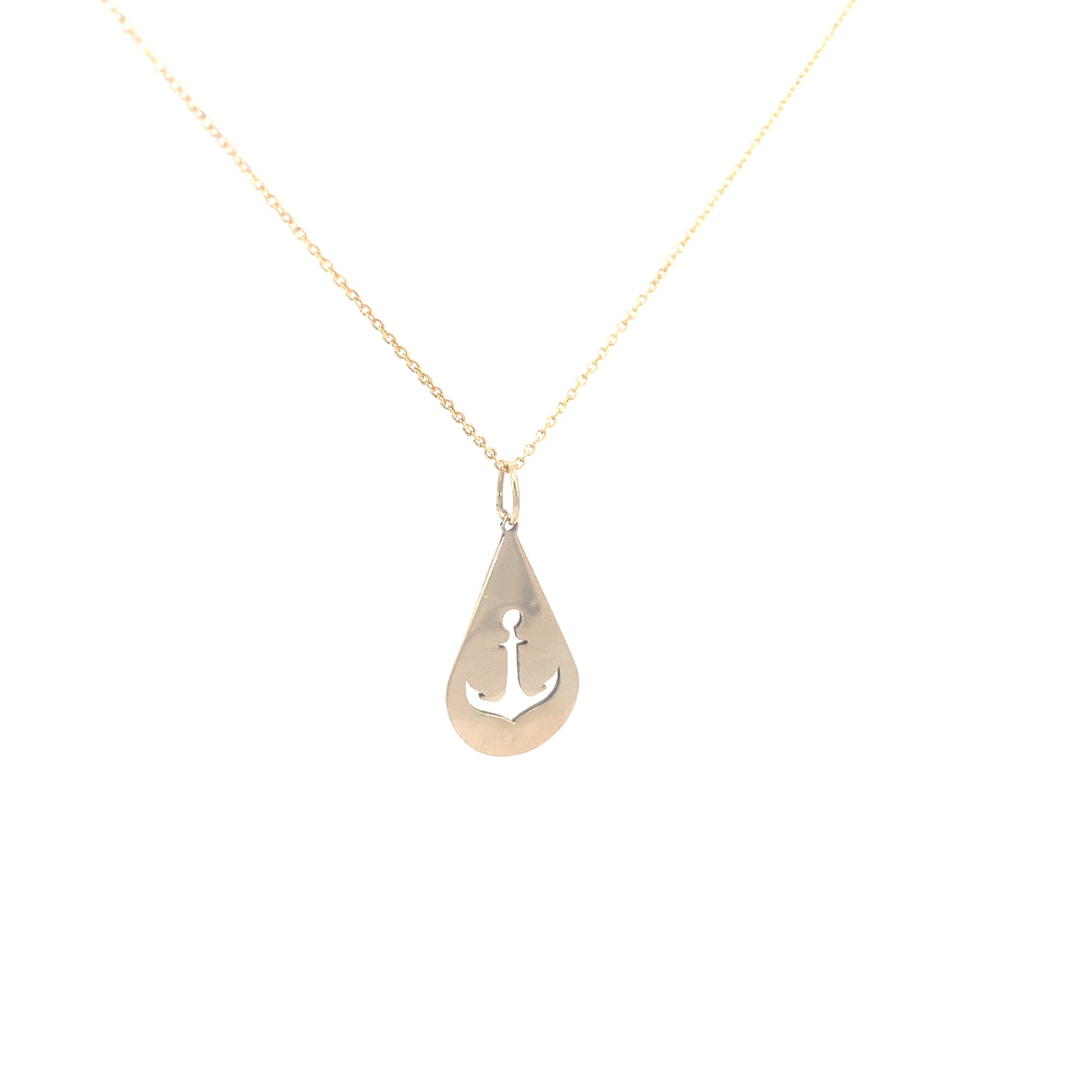 14K Gold Custom Anchor Pendant | Luby Gold Collection | Luby