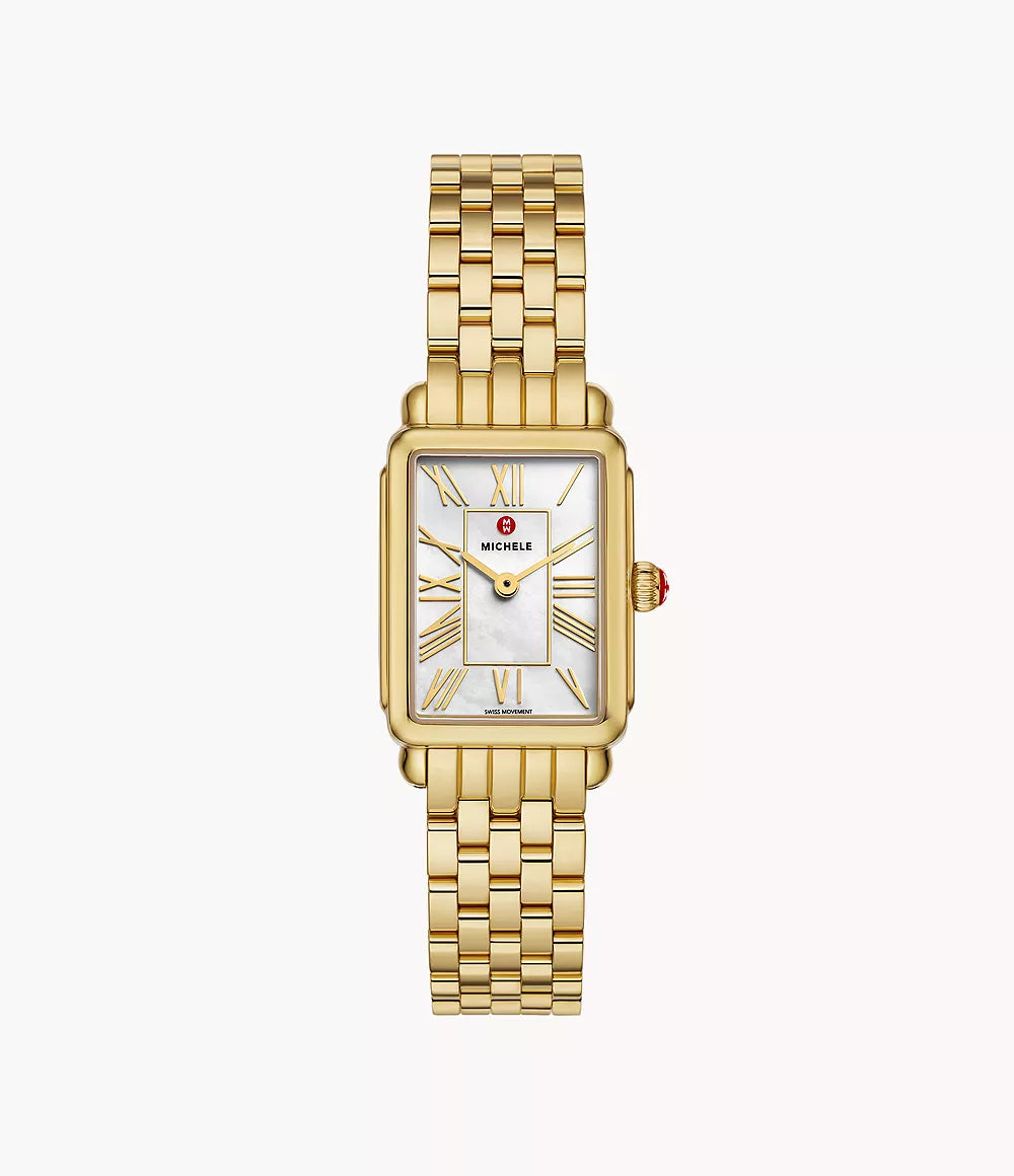 Deco Park 18K Gold-Plated Watch | Michele | Luby