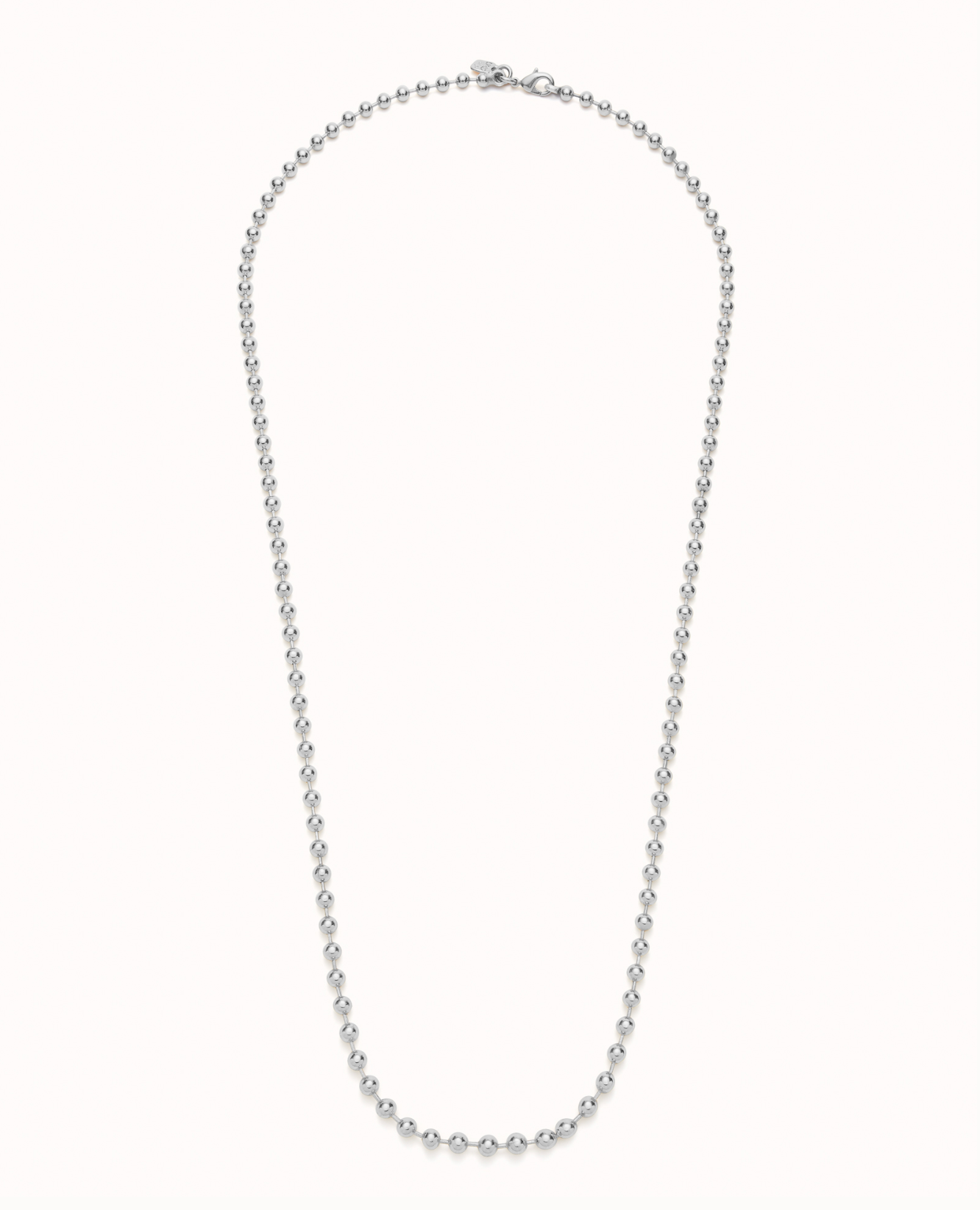 Sterling silver-plated long link chain | Uno de 50 | Luby