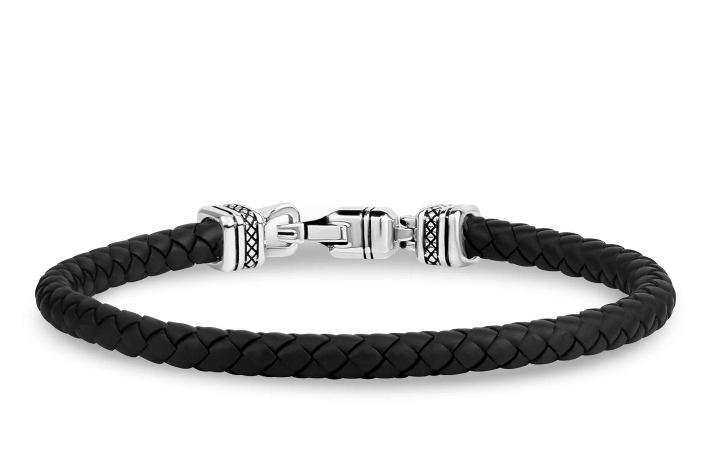 DETAILED CLASP RUBBER BRACELET (5MM) | ARZ Steel | Luby