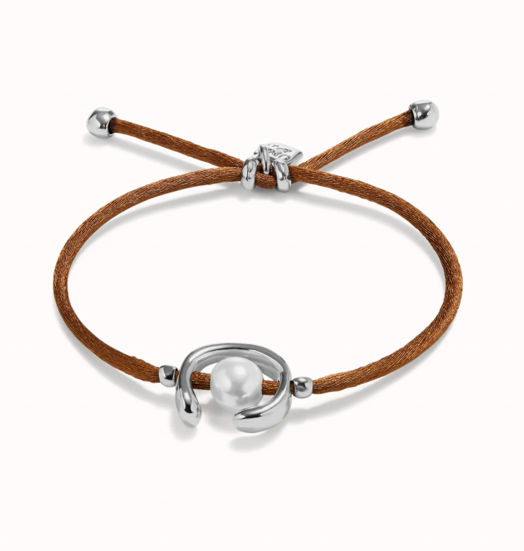 18K gold-plated thread bracelet with shell pearl accessory | Uno de 50 | Luby