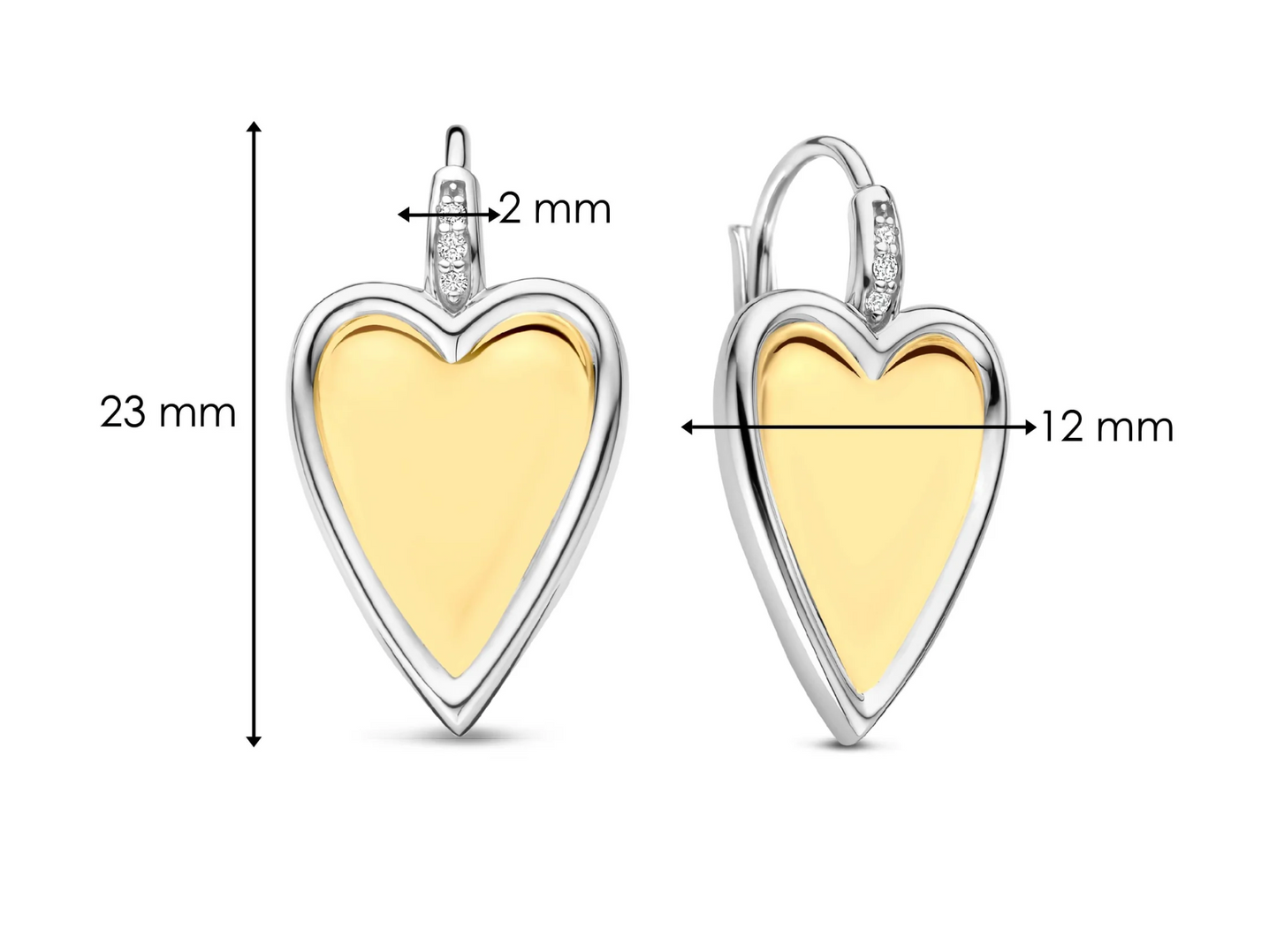 Ti Sento Heart Earrings | Ti Sento Milano | Luby