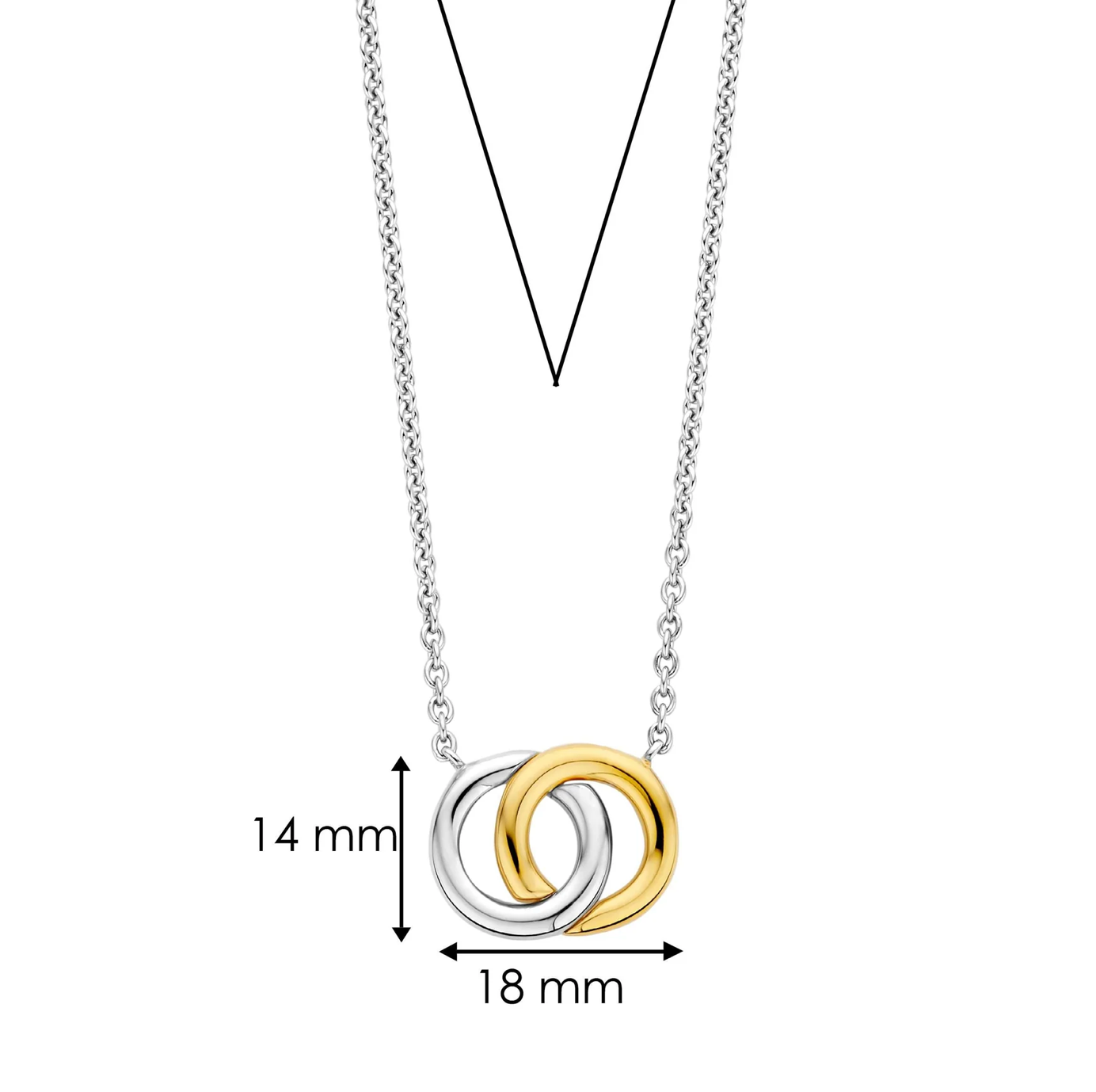 Ti Sento gold-plated infinity necklace | Ti Sento Milano | Luby