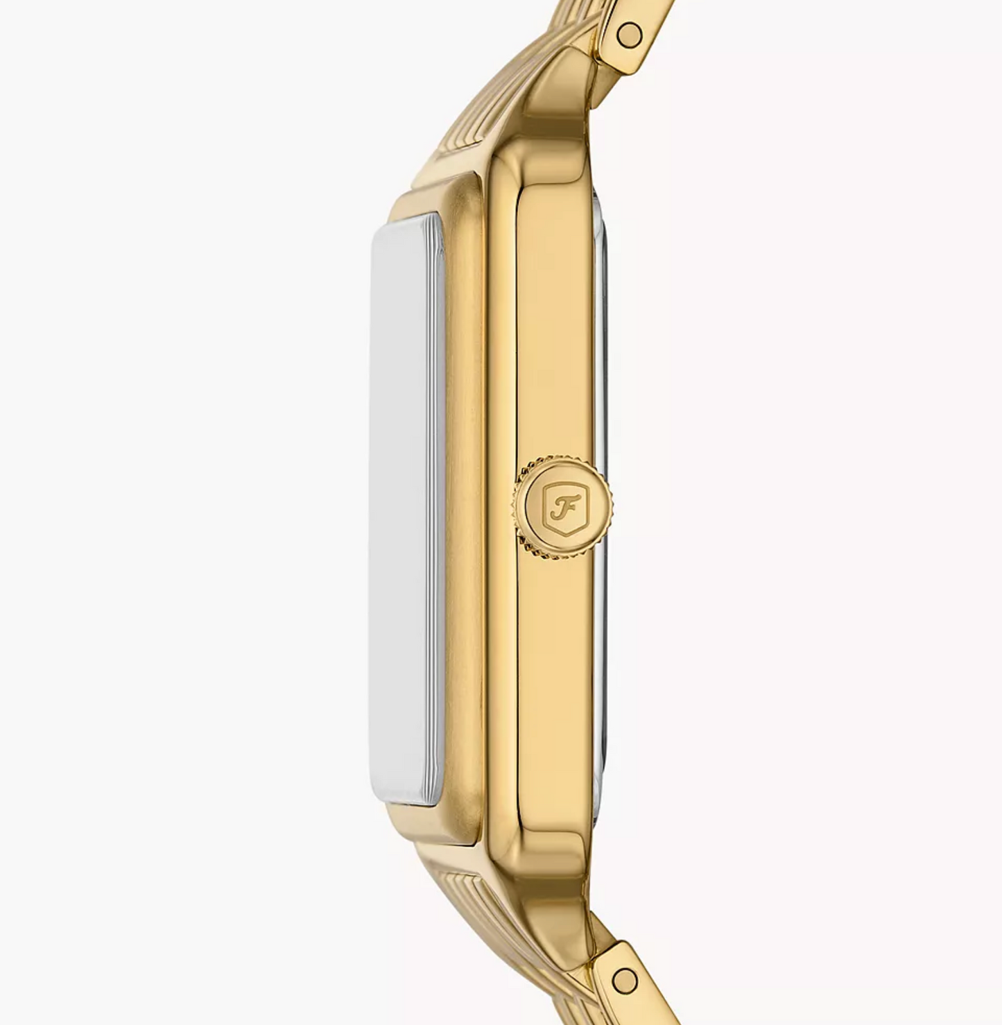 Raquel Three-Hand Date Gold-Tone Stainless Steel Watch | Fossil | Luby