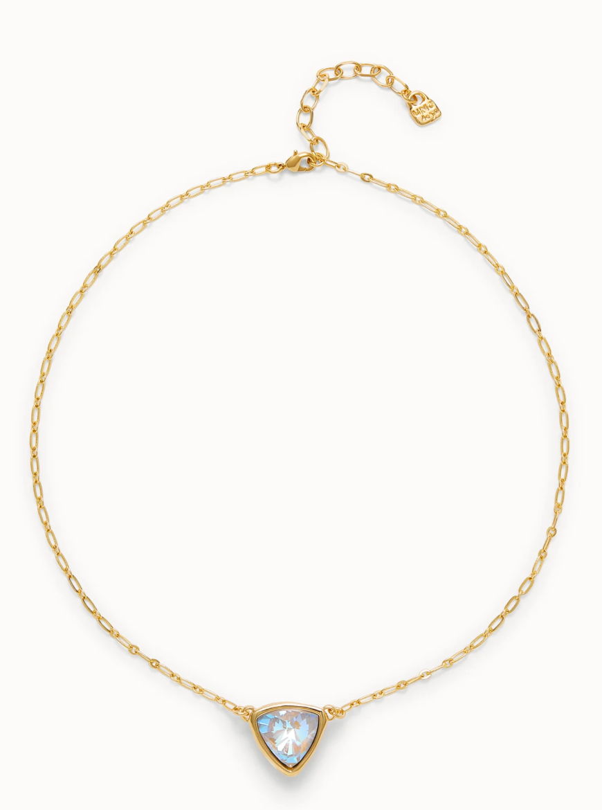 Pendant chain link necklace with multicolor crystal | Uno de 50 | Luby