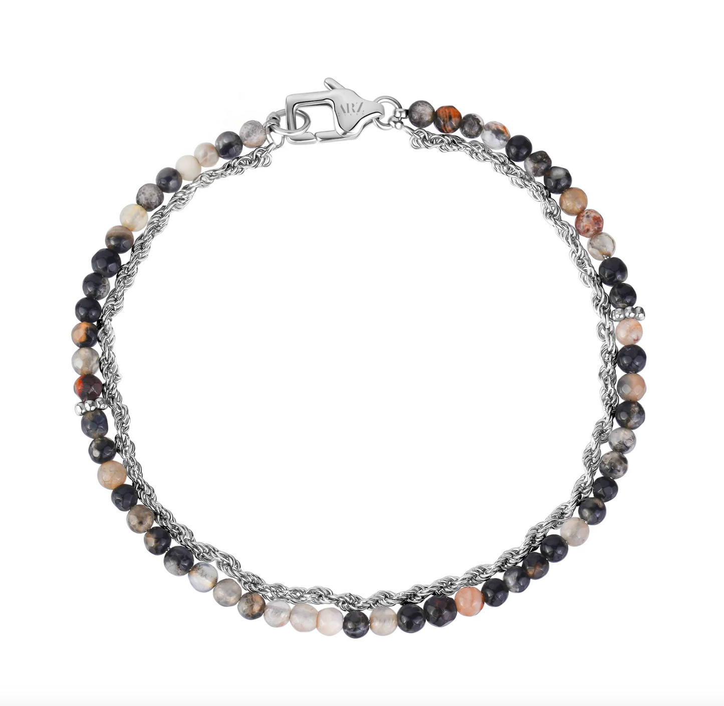 EARTH & STEEL MEN'S BRACELET | ARZ Steel | Luby