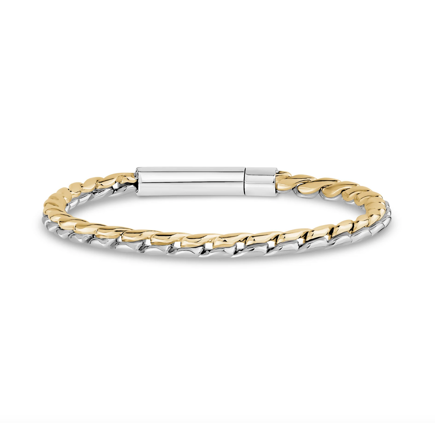 TWO-TONE LINK BRACELET | ARZ Steel | Luby