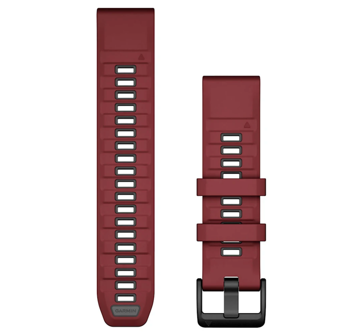 QuickFit® 22 Watch Bands QuickFit® 22 Watch Bands, Marsala/Graphite Silicone | Garmin | Luby