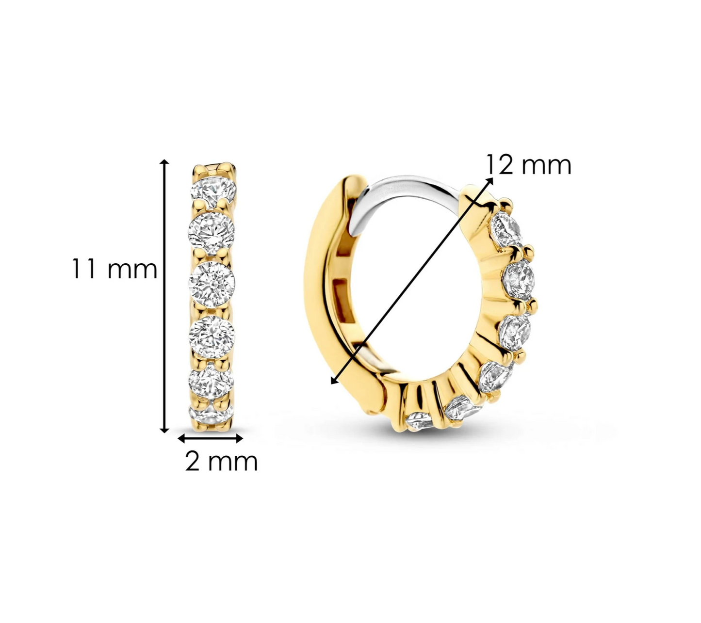 TI SENTO Huggie Hoops - 7956ZY | Ti Sento Milano | Luby