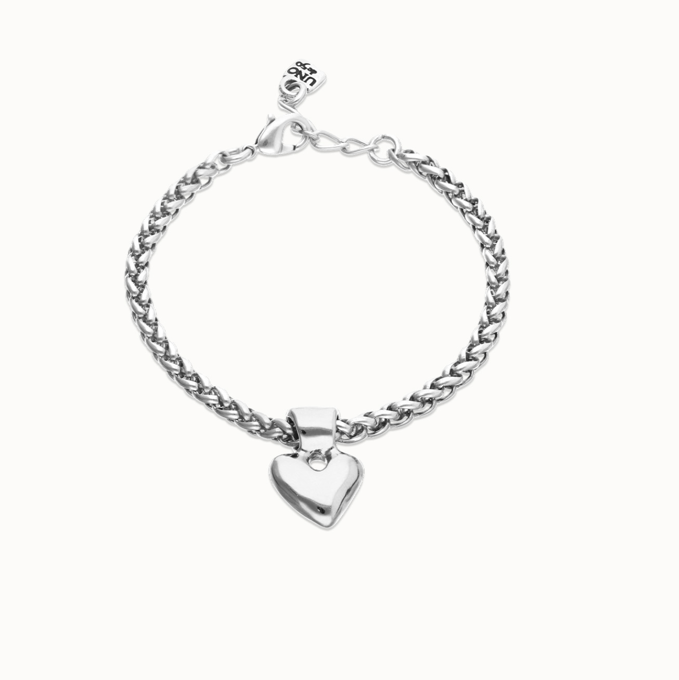 Chain bracelet with small heart detail | Uno de 50 | Luby