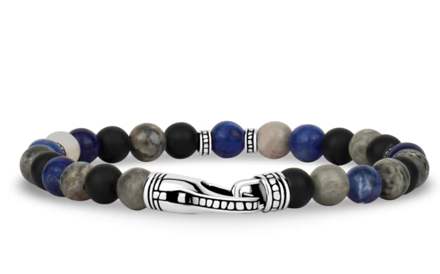 TRICOLOR BEAD BRACELET (6MM) | ARZ Steel | Luby