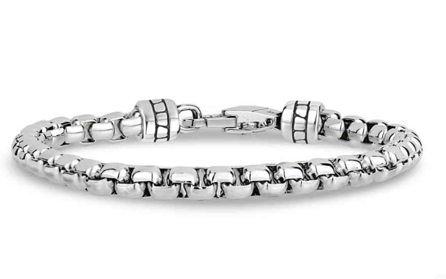 5MM ROUND BOX LINK BRACELET | ARZ Steel | Luby