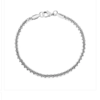 FLAT BOX LINK BRACELET (3.5MM) | ARZ Steel | Luby