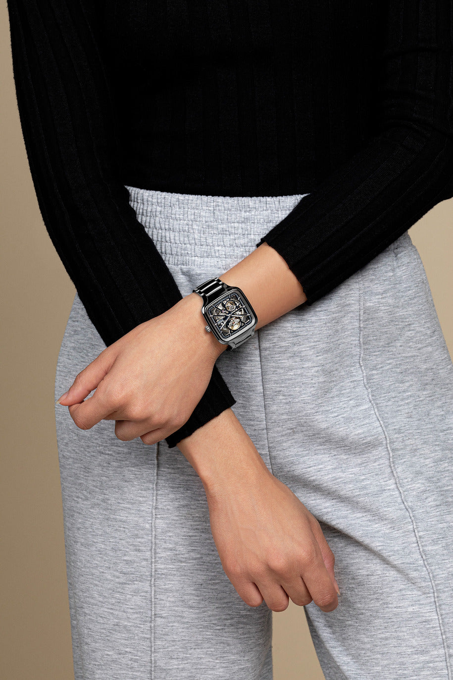 True Square Automatic Open Heart Blue Dial | Rado | Luby