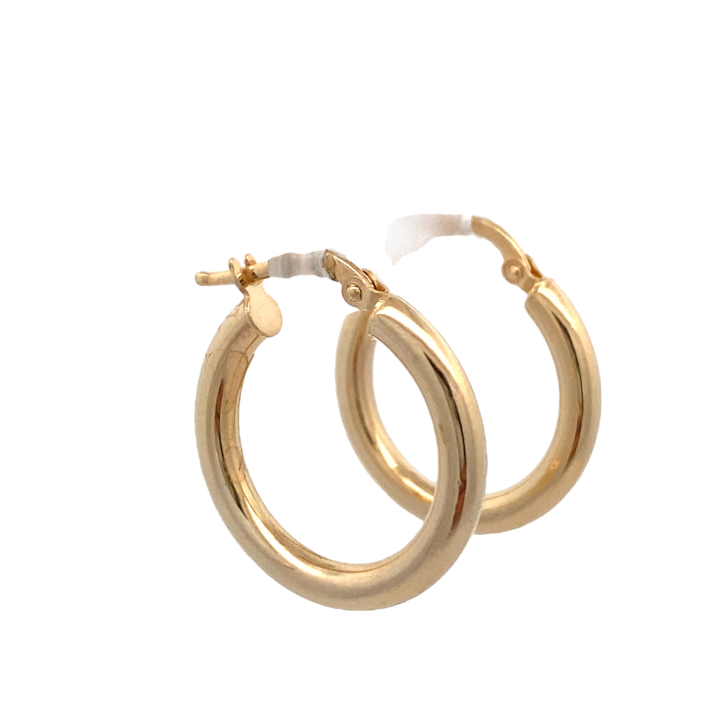14K Gold Bold Medium Hoops Earrings | Luby Gold Collection | Luby