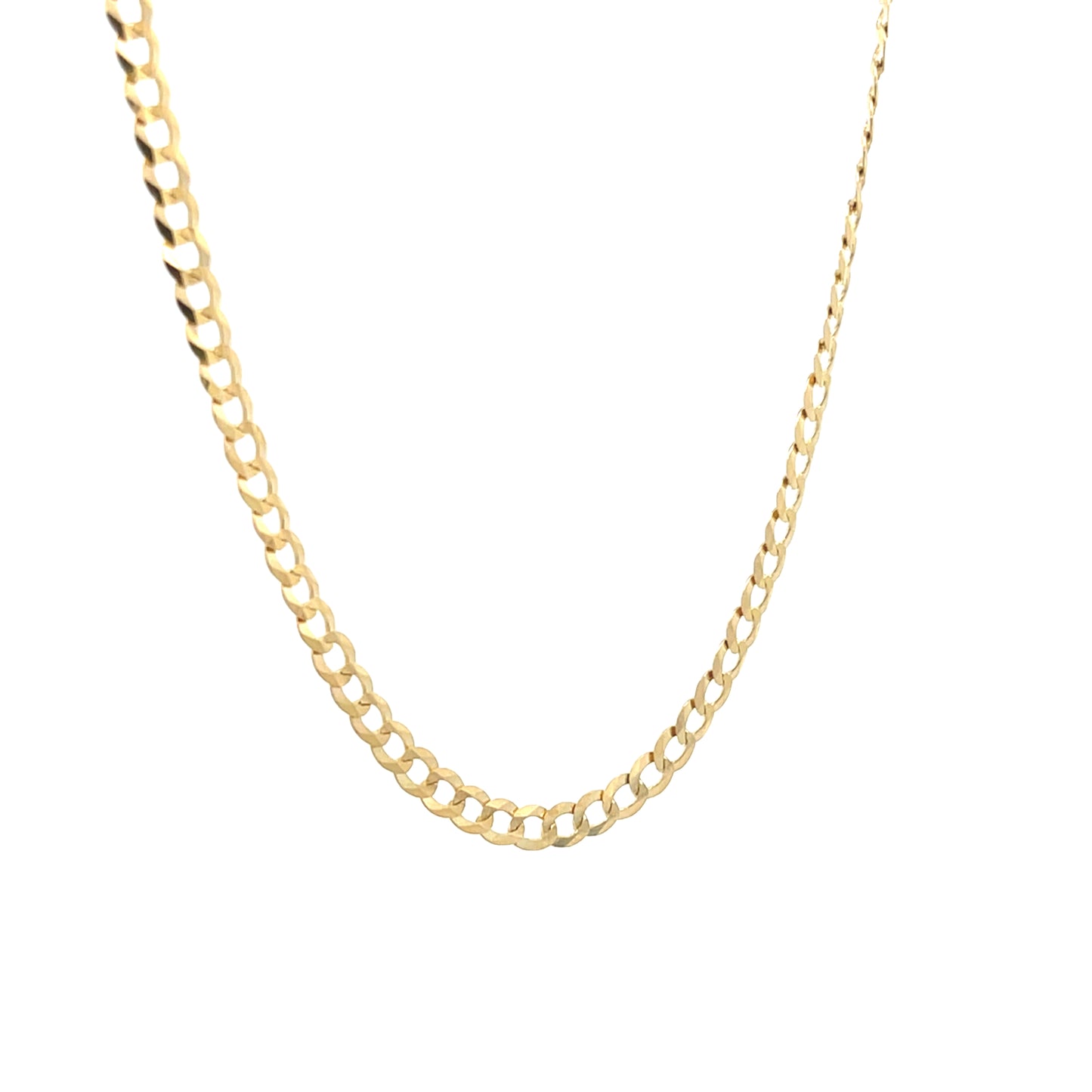 14k Gold Solid Cuban Chain | Luby Gold Collection | Luby