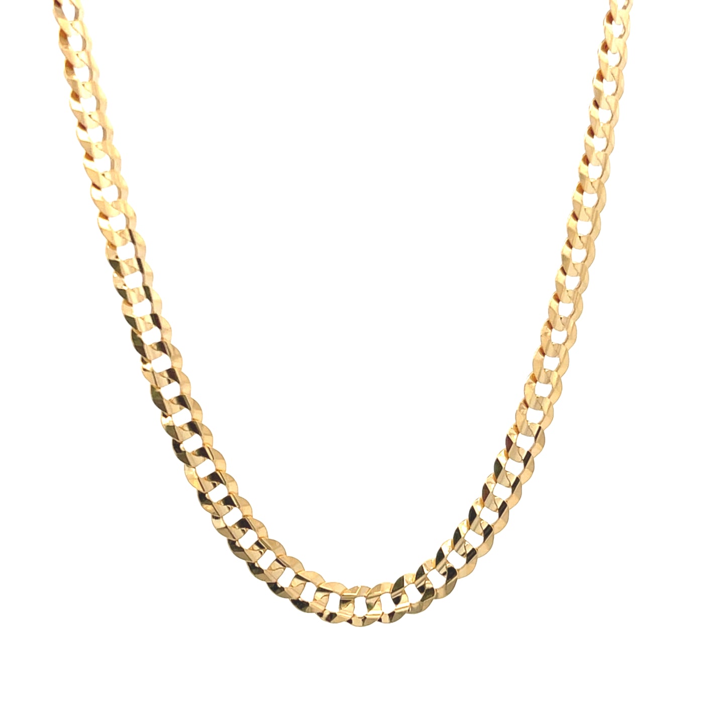 14k Gold Solid Cuban Chain | Luby Gold Collection | Luby