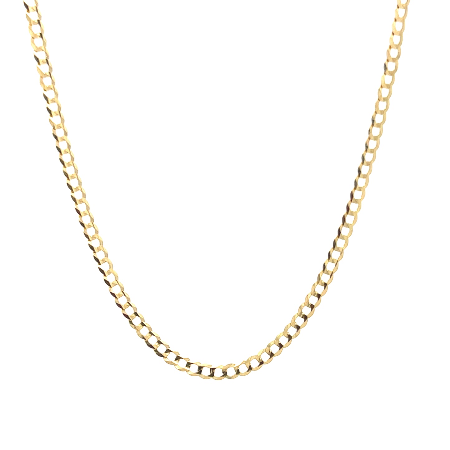 14k Gold Solid Cuban Chain | Luby Gold Collection | Luby