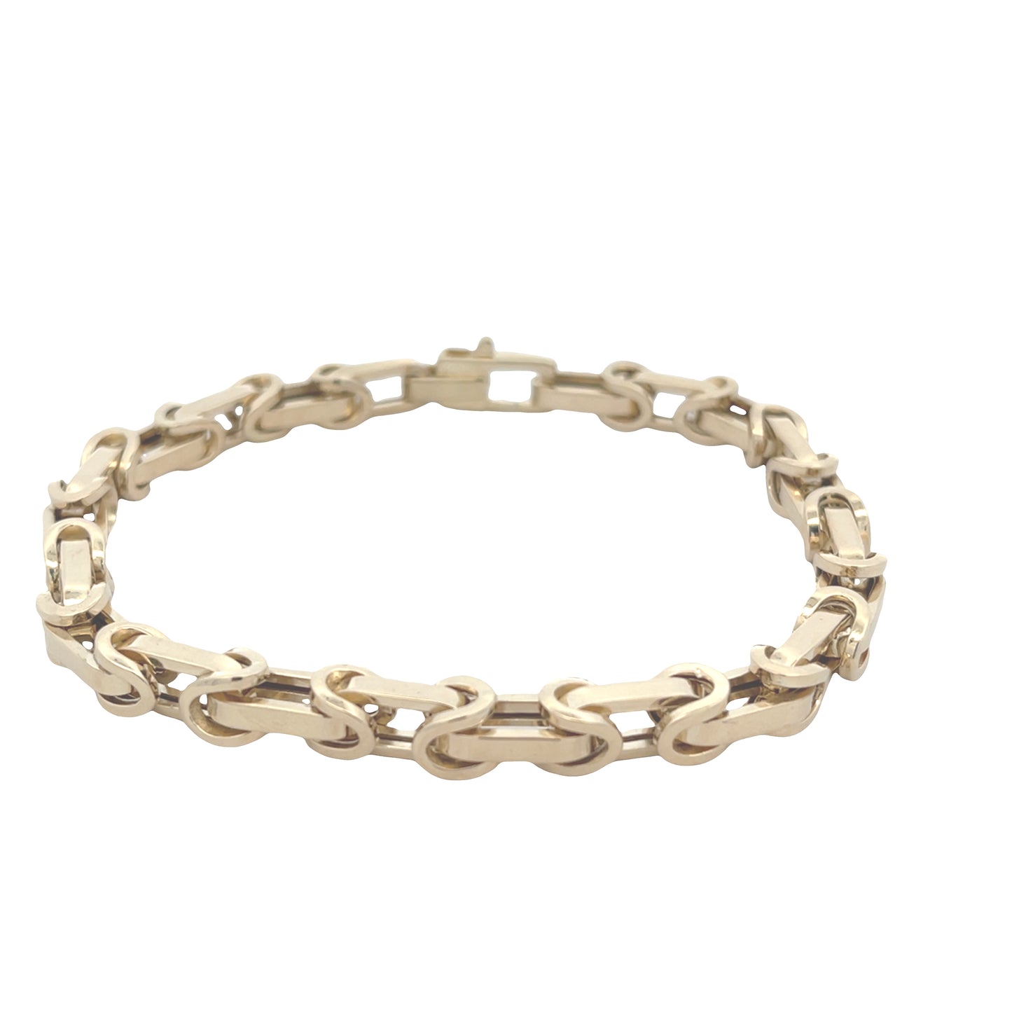 14K Gold Square Long Links Bracelet | Luby Gold Collection | Luby