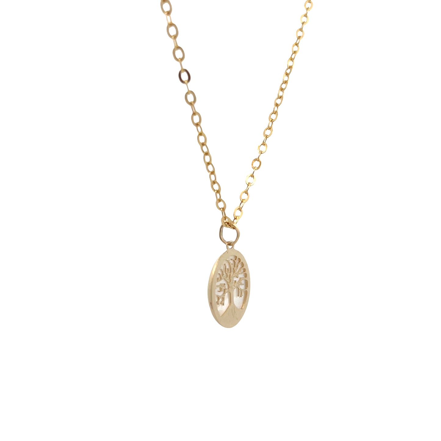 14k Gold Tree of Life Pendant with Mother Pearl | Luby Gold Collection | Luby