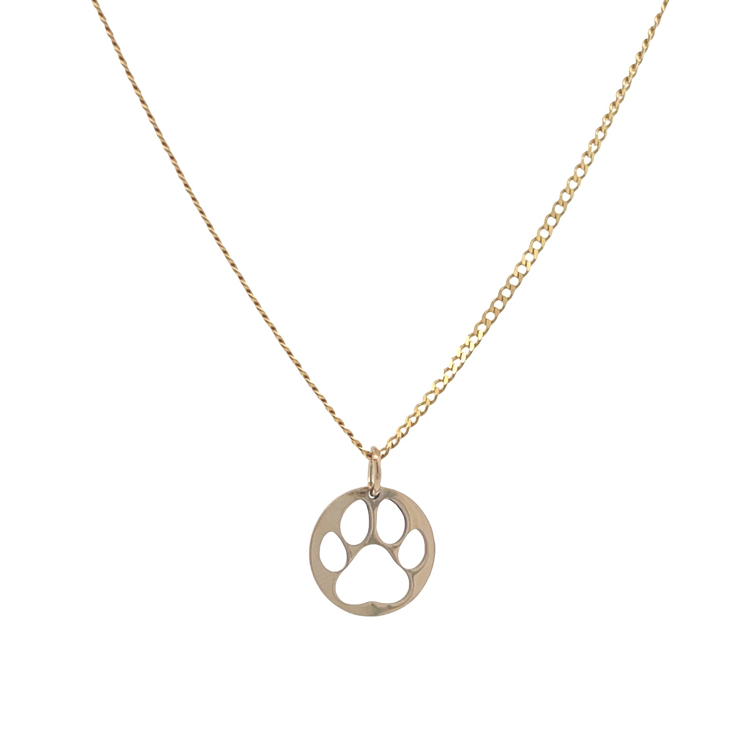 14K Gold Custom Dog Paw Print Pendant | Luby Gold Collection | Luby