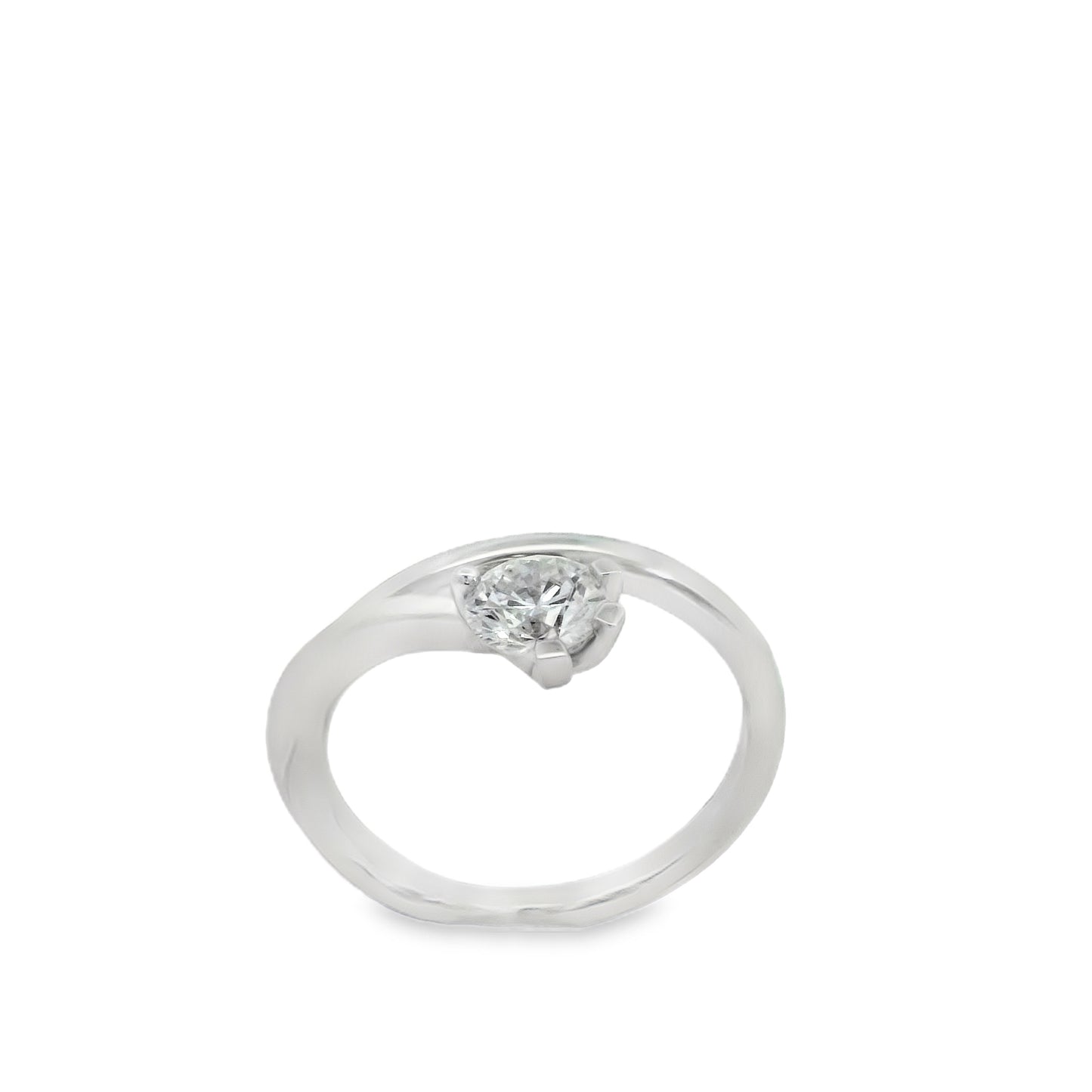 14K Gold Eternal Love Lab Diamond Round Cut Ring | Luby Gold Collection | Luby