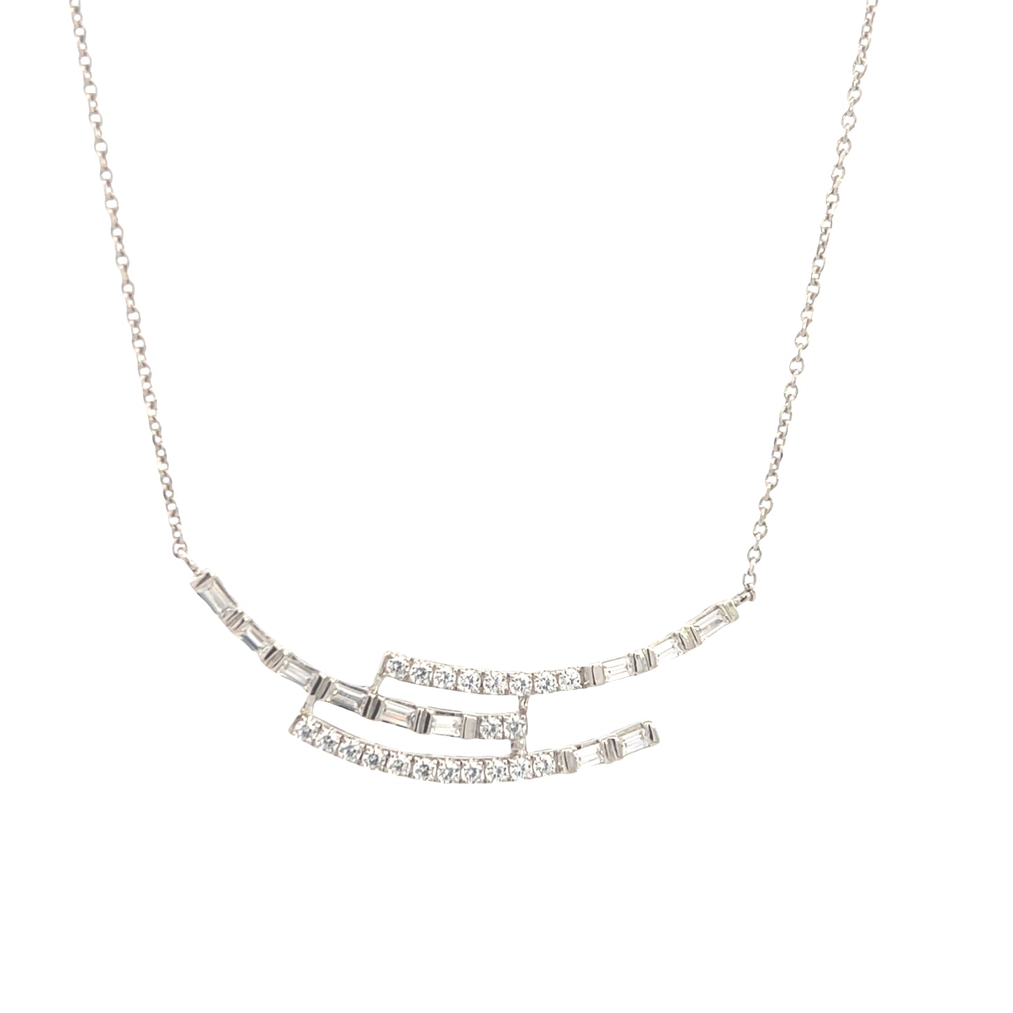 Suspiria 925 3 Lines Round and Baguette Stones | Suspiria | Luby