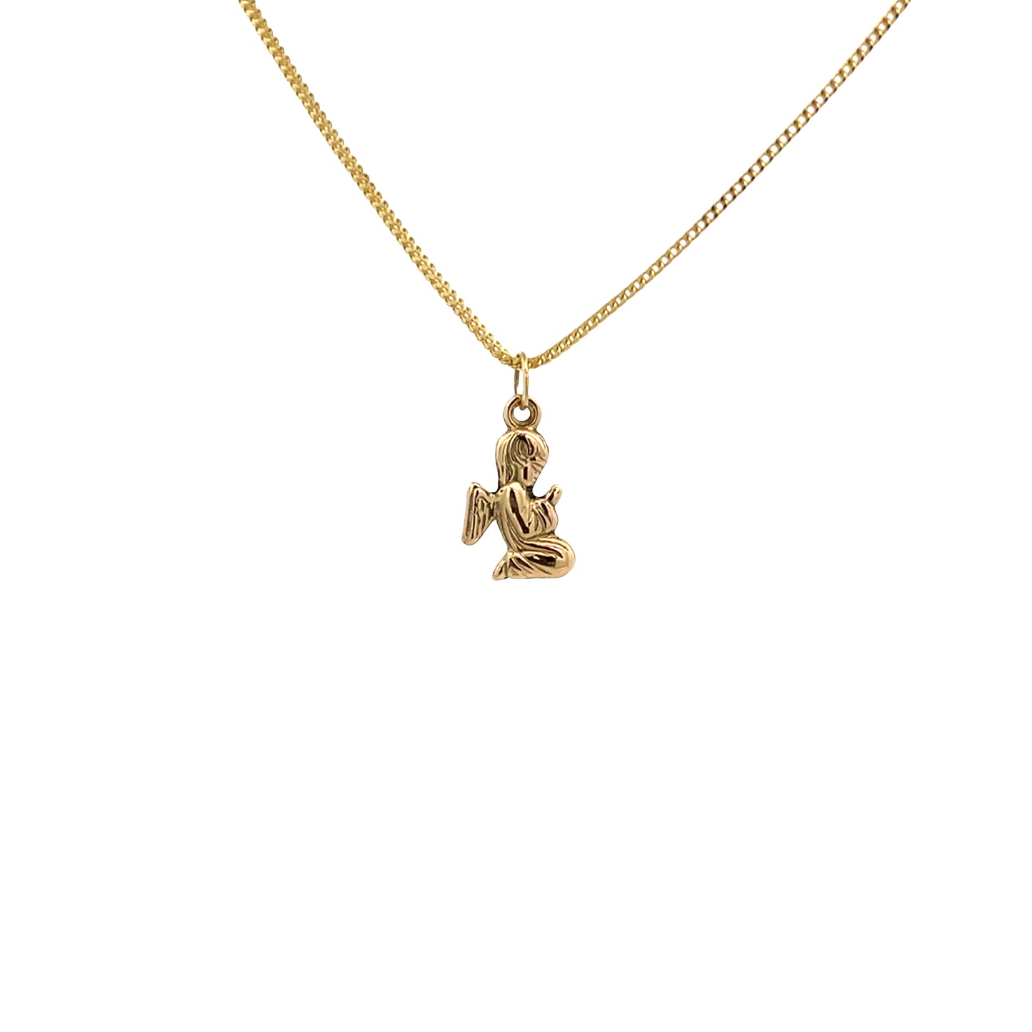 14K Gold Angel Pendant