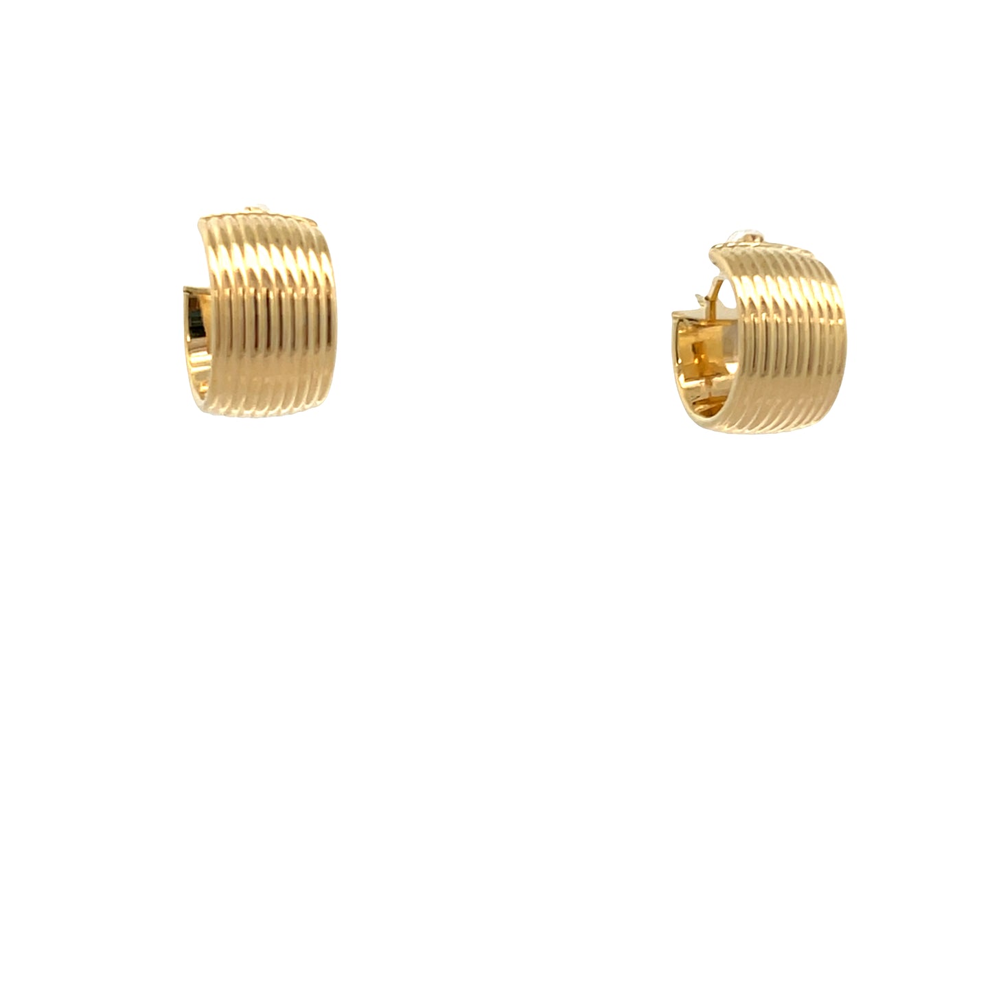 14K Gold Ten Lines Earrings | Luby Gold Collection | Luby