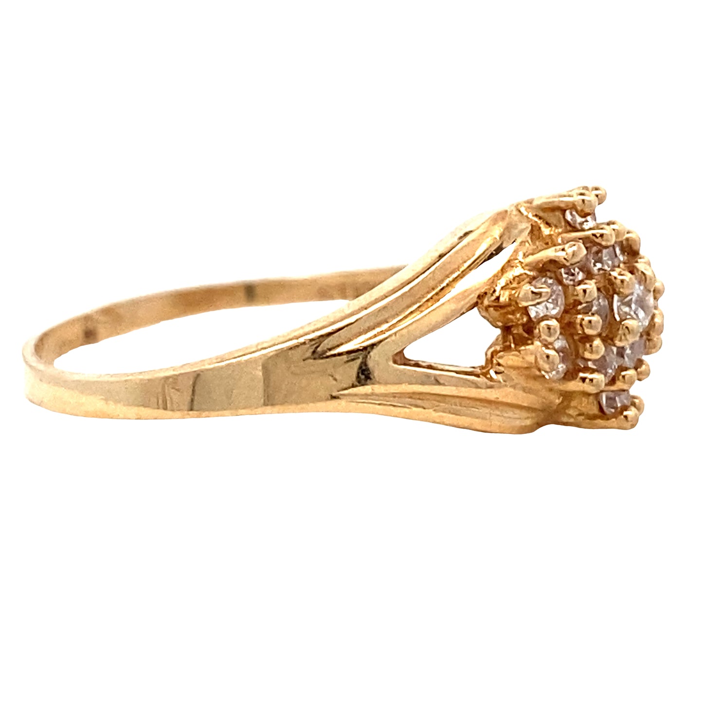 14K Gold Serene Sovereignty Fifteen Years Ring | Luby Gold Collection | Luby