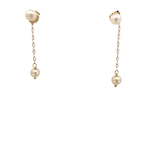 18K Gold Lolita Pearl Earrings