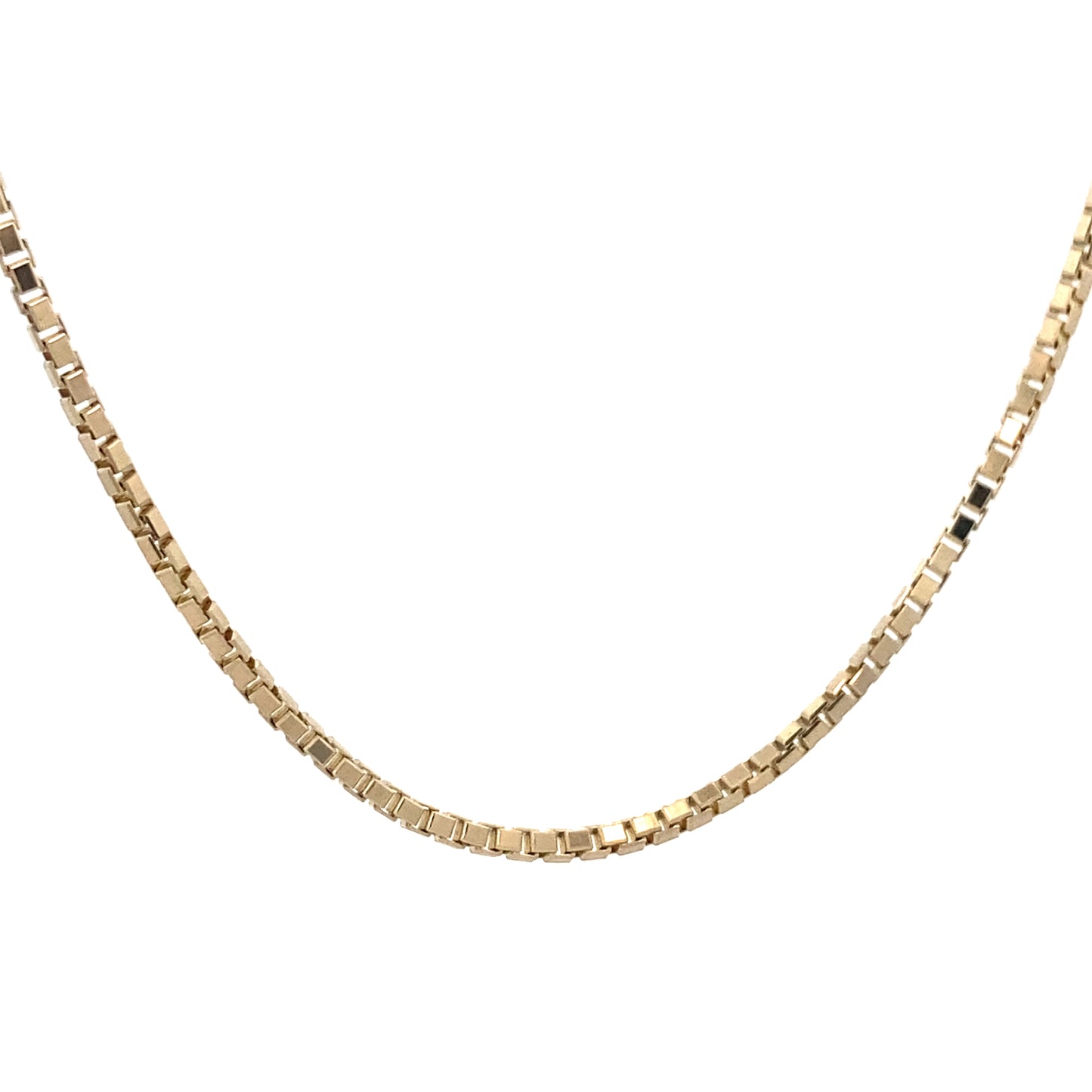 14K Gold Square Box Chain | Luby Gold Collection | Luby