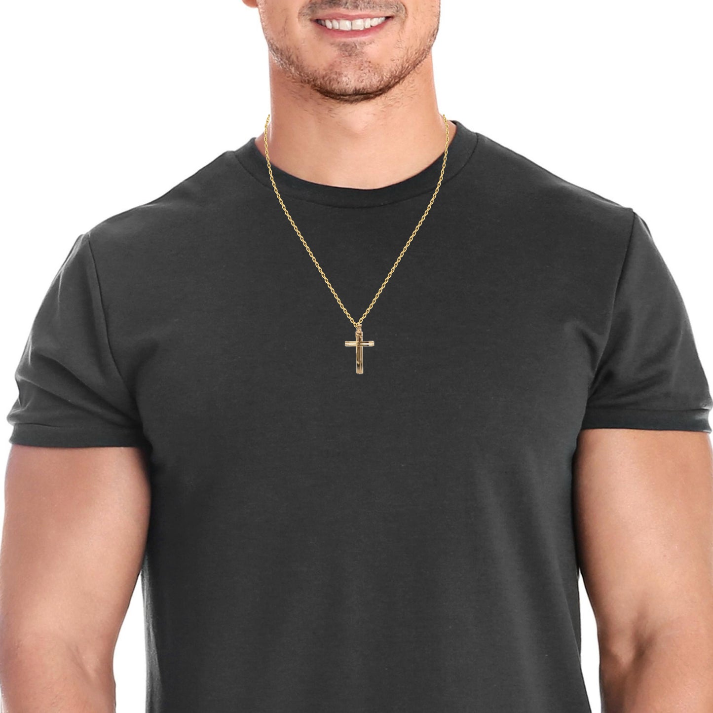 14K Gold Golden Valor Cross | Luby Gold Collection | Luby