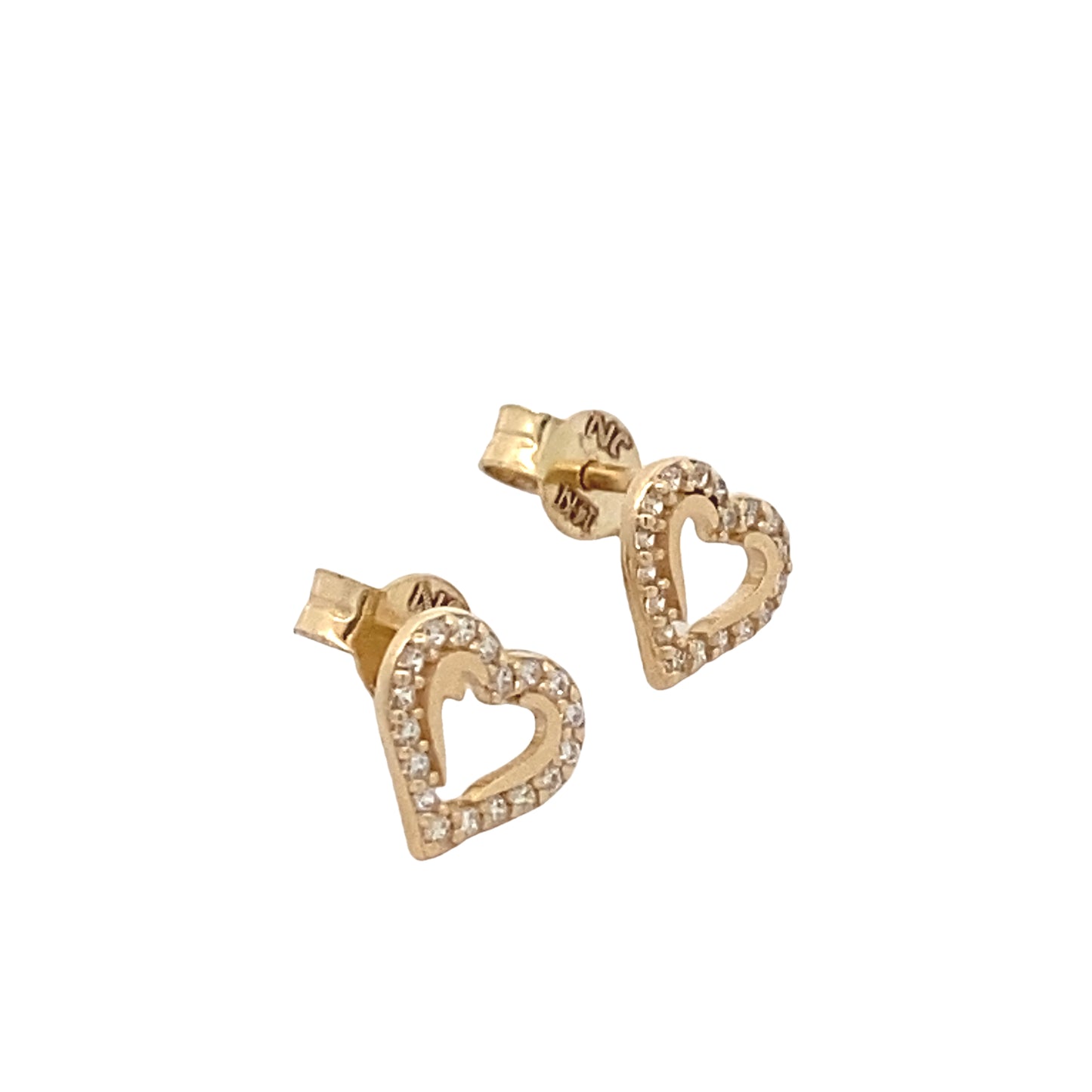 14k Gold Heart Earrings | Luby Gold Collection | Luby