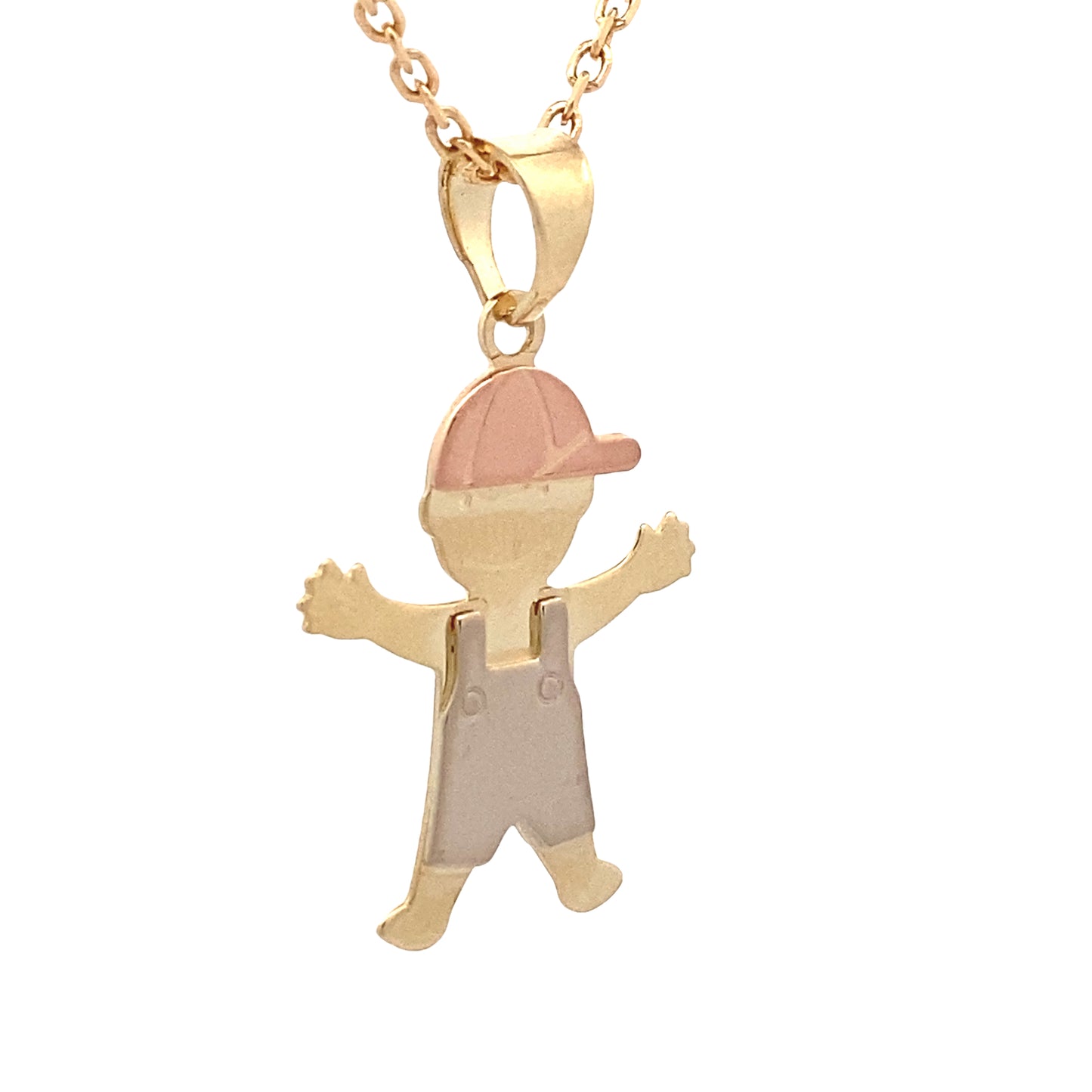 14K Gold 3/C Small Boy Pendant | Luby Gold Collection | Luby