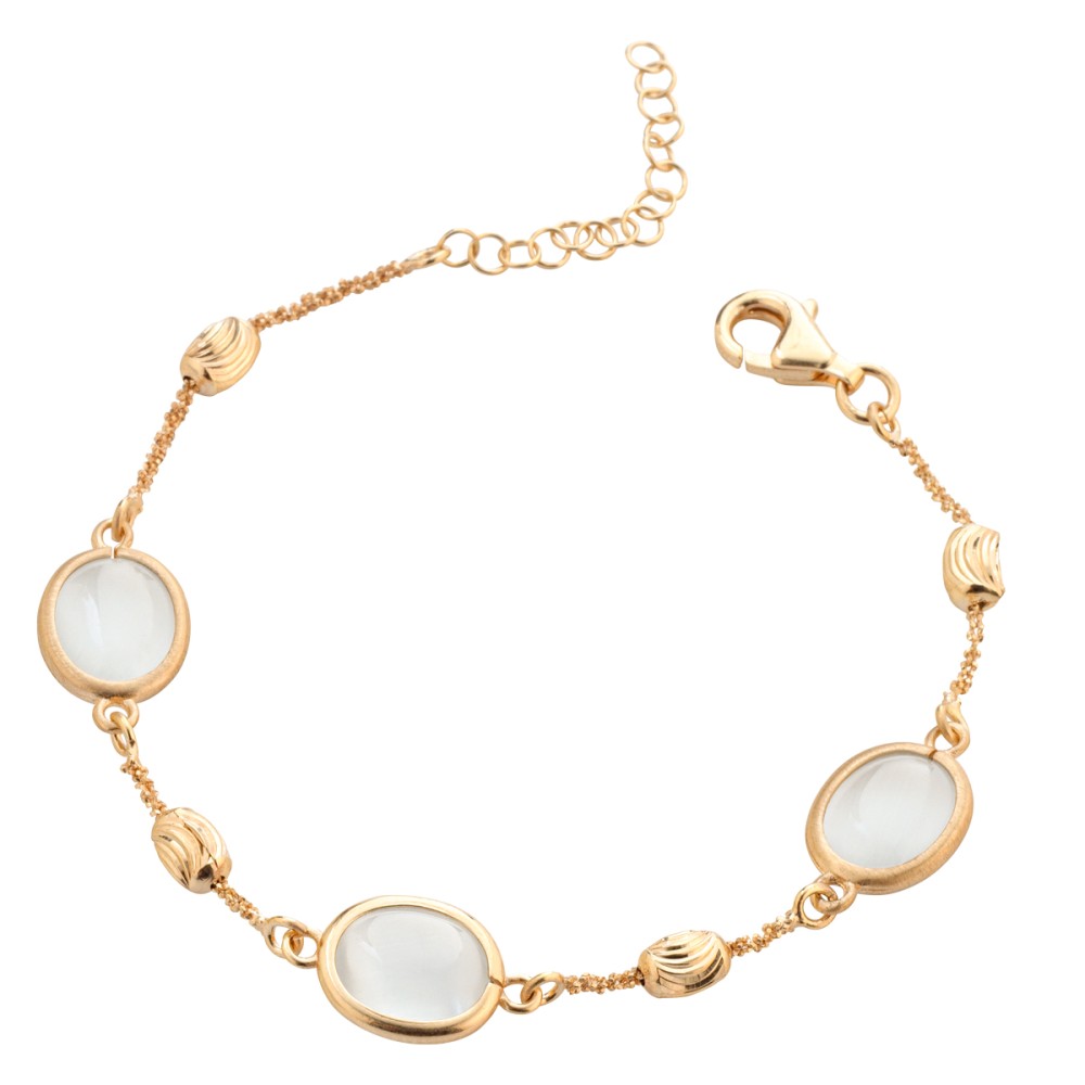 Bracciale Occhio Di Gatto Grigio Chiaro - Itaca Colors