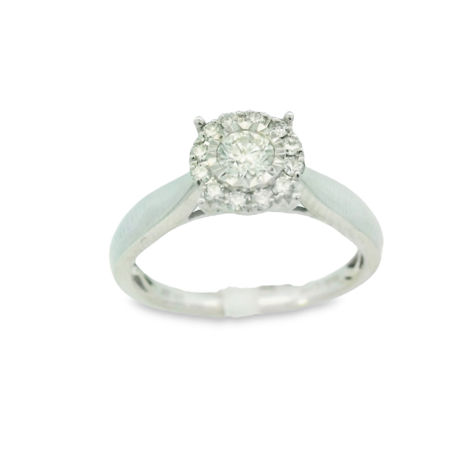 14K White Gold Diamond Bridal Ring 0.33ct | Luby Diamond Collection | Luby