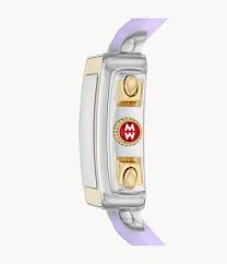 Deco Sport Gold-Tone Lavender Silicone Watch | Michele | Luby