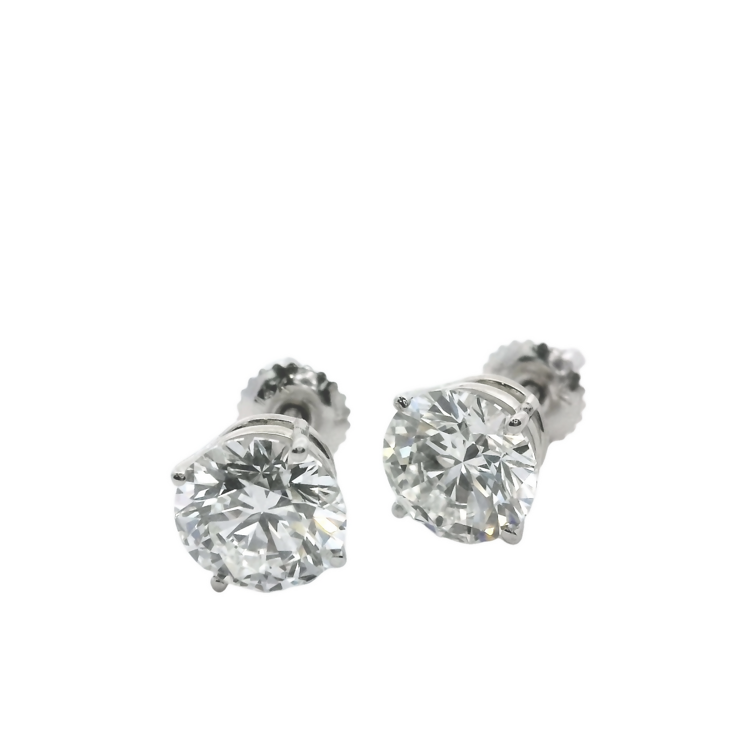Smiling Rocks 14K Gold Diamonds Stud 2D 4.08CT/2 | Smiling Rocks | Luby