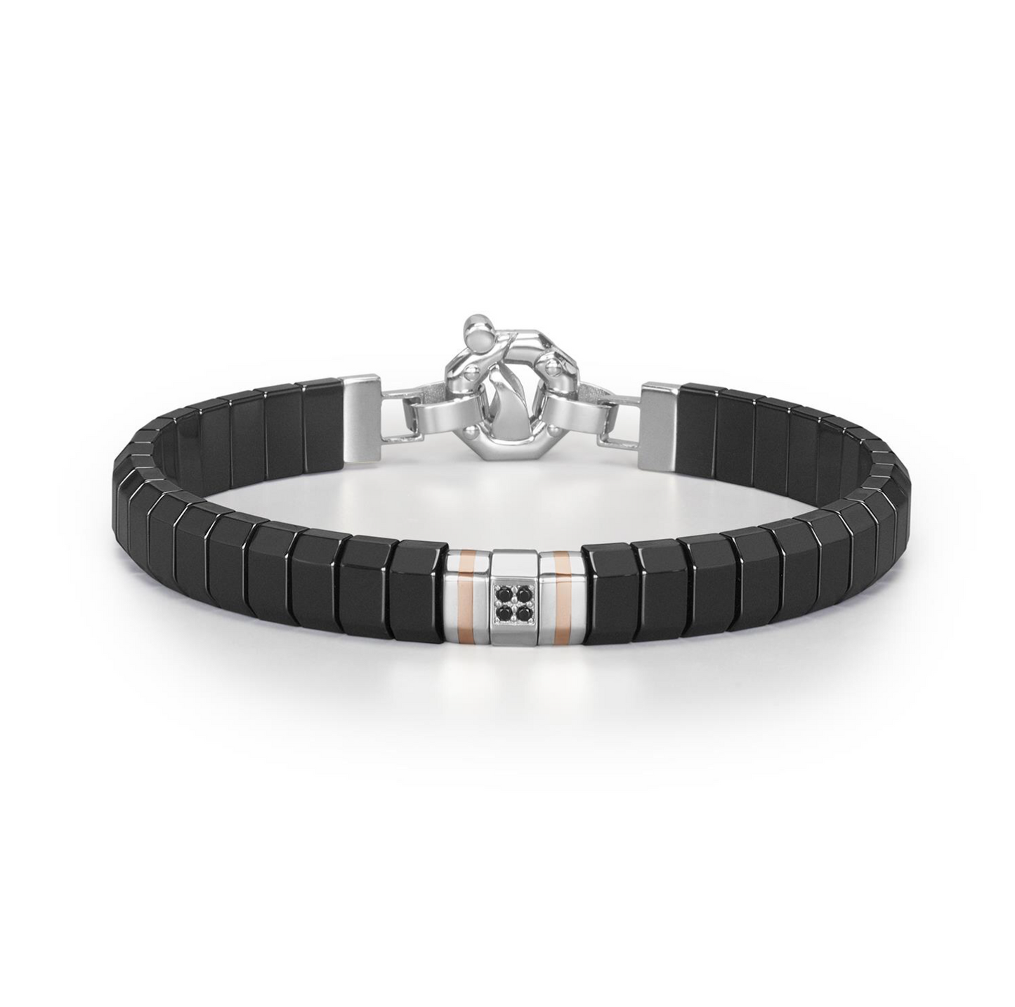 Black Men Bracelet Black Ceramic and Titanium | Baraka | Luby