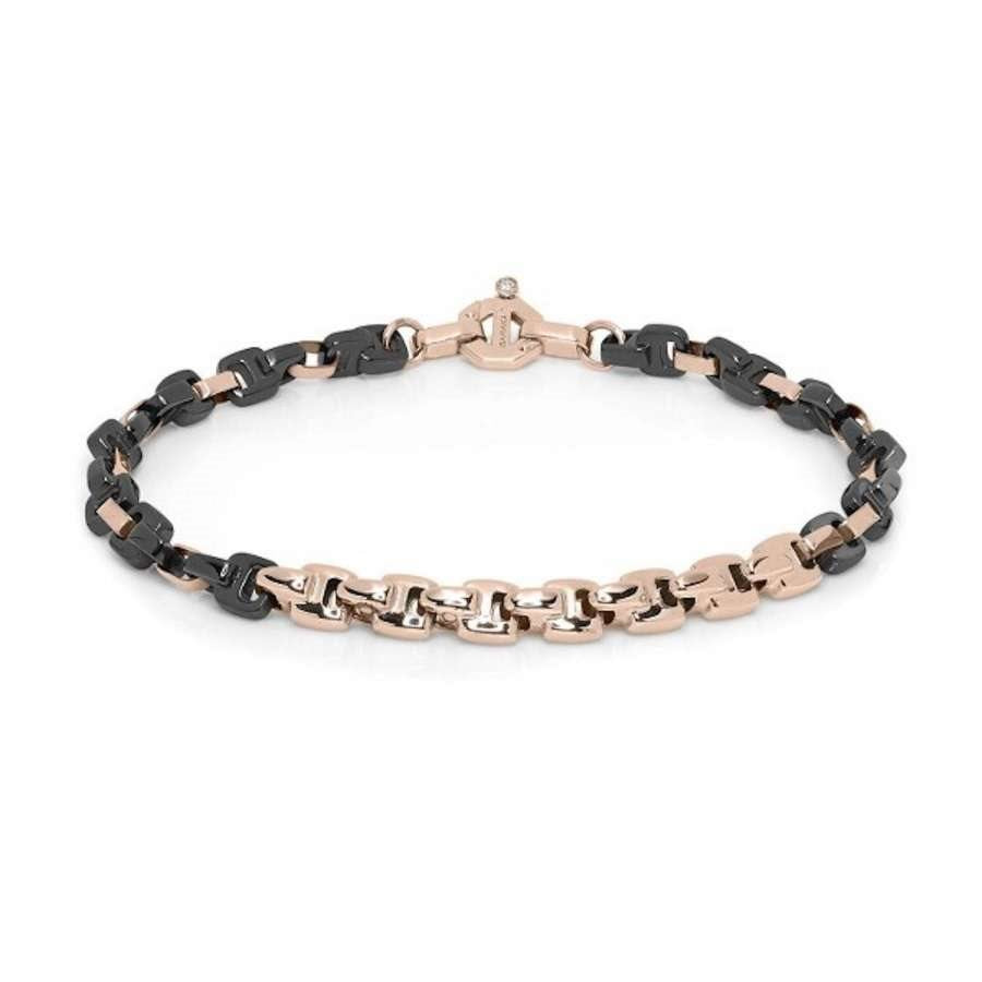 Baraka Men Bracelet 18K Rose Gold with Black Ceramic | Baraka | Luby